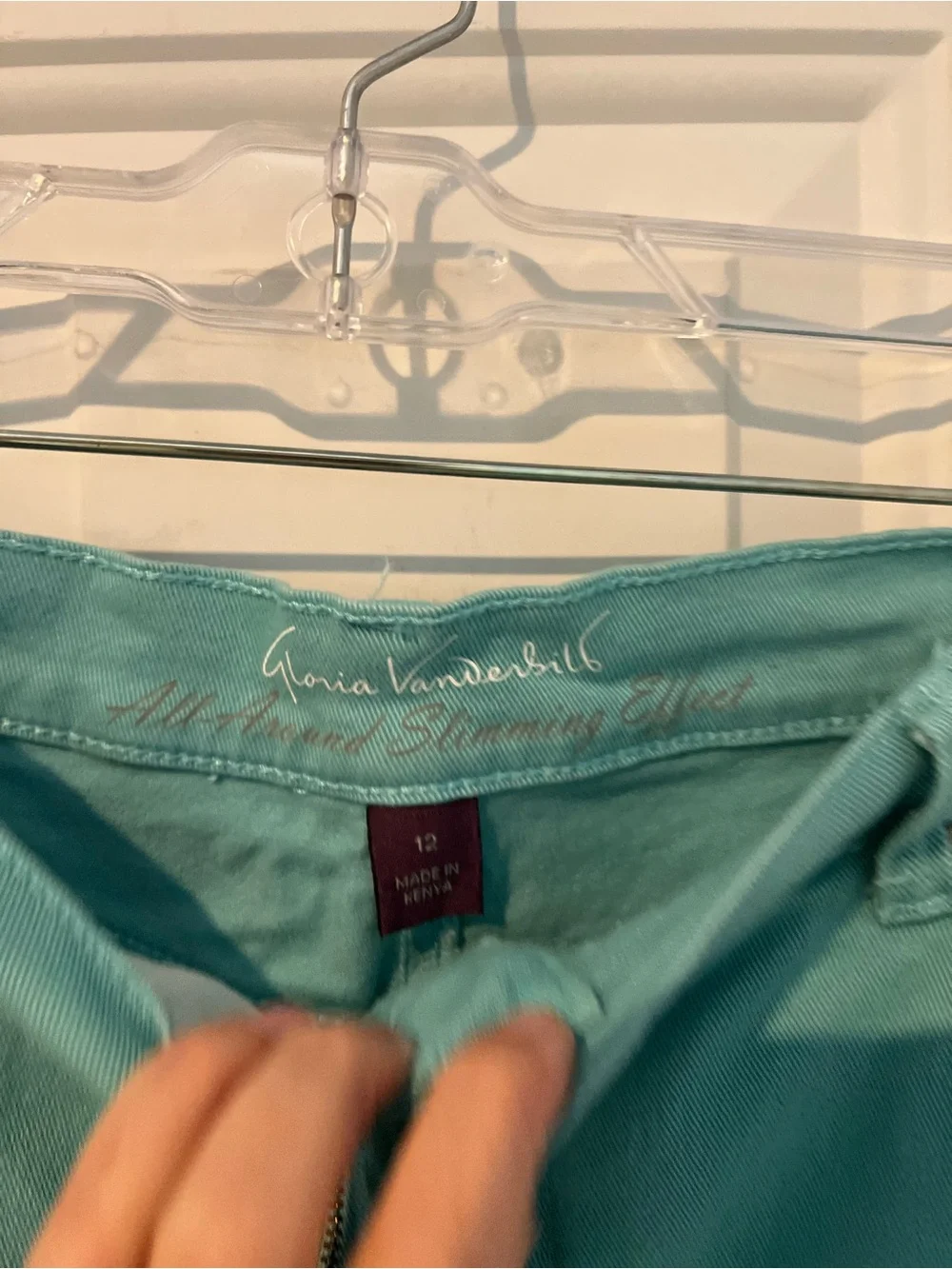 Gloria Vanderbilt Teal Green Women's Jean Shorts